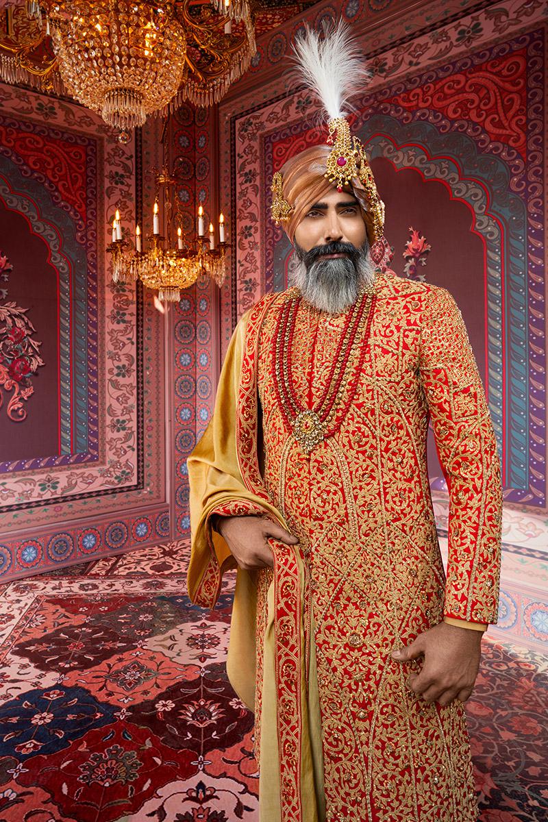 INTERICATE RAW SILK SHERWANI