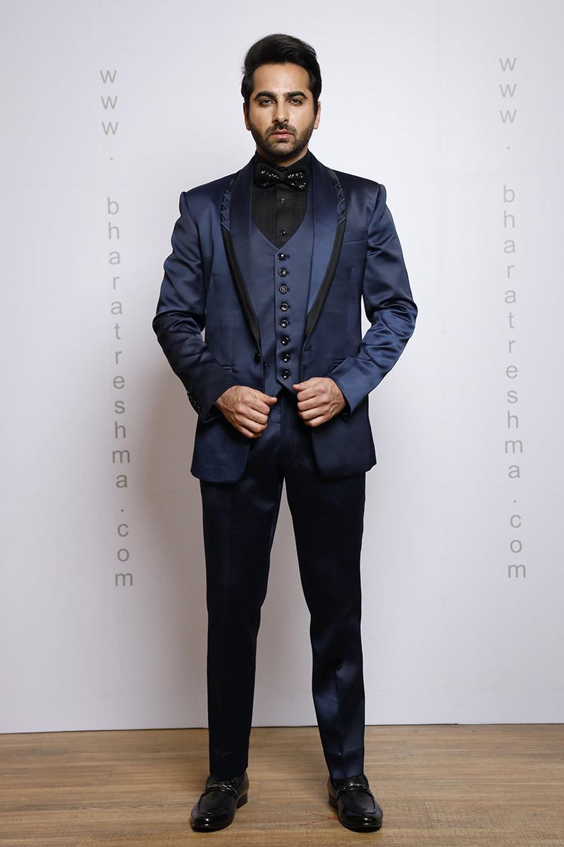 NAVY BLUE TUXEDO 3 PIECE SUIT