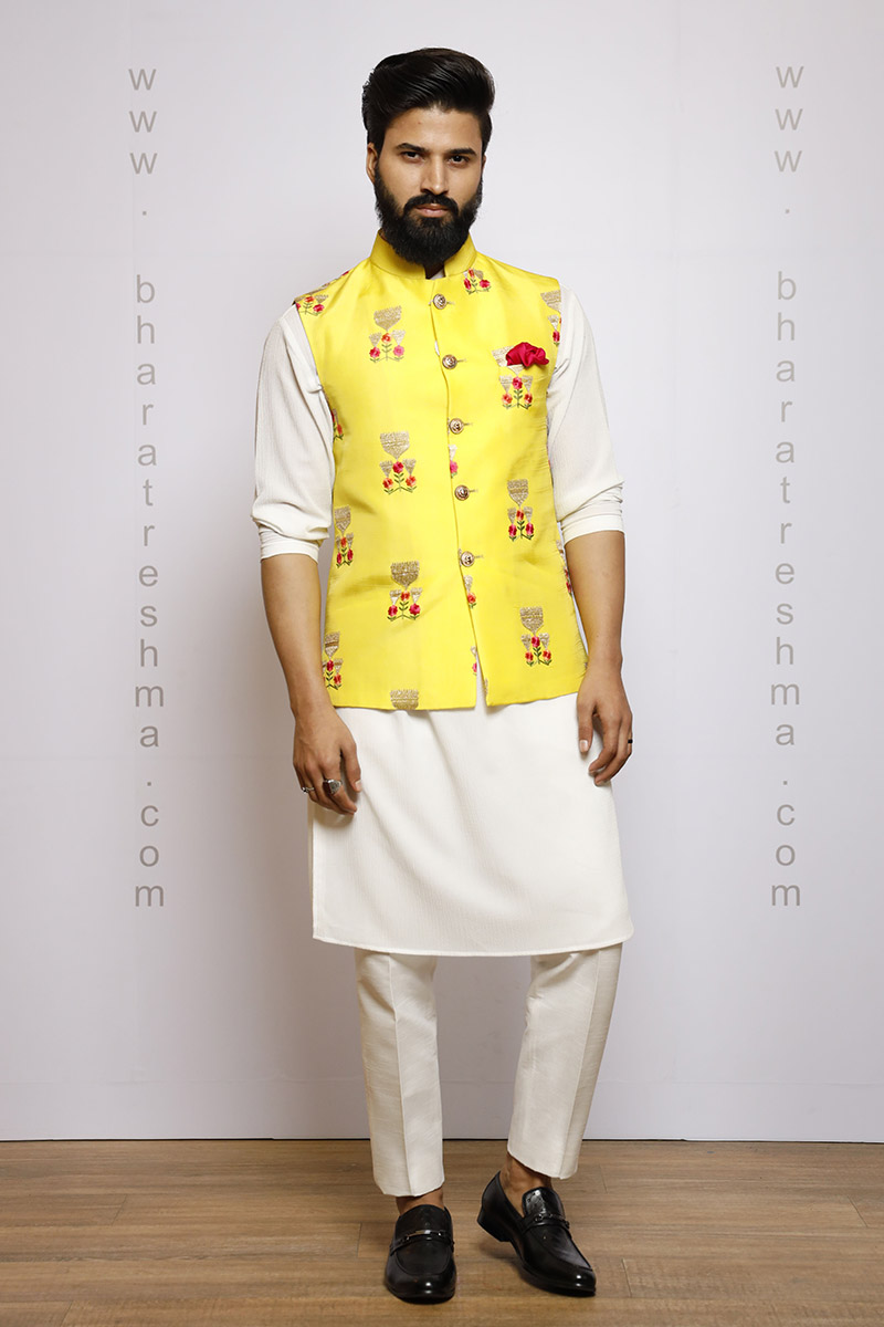 ZARI & THREAD WORK WAIST COAT