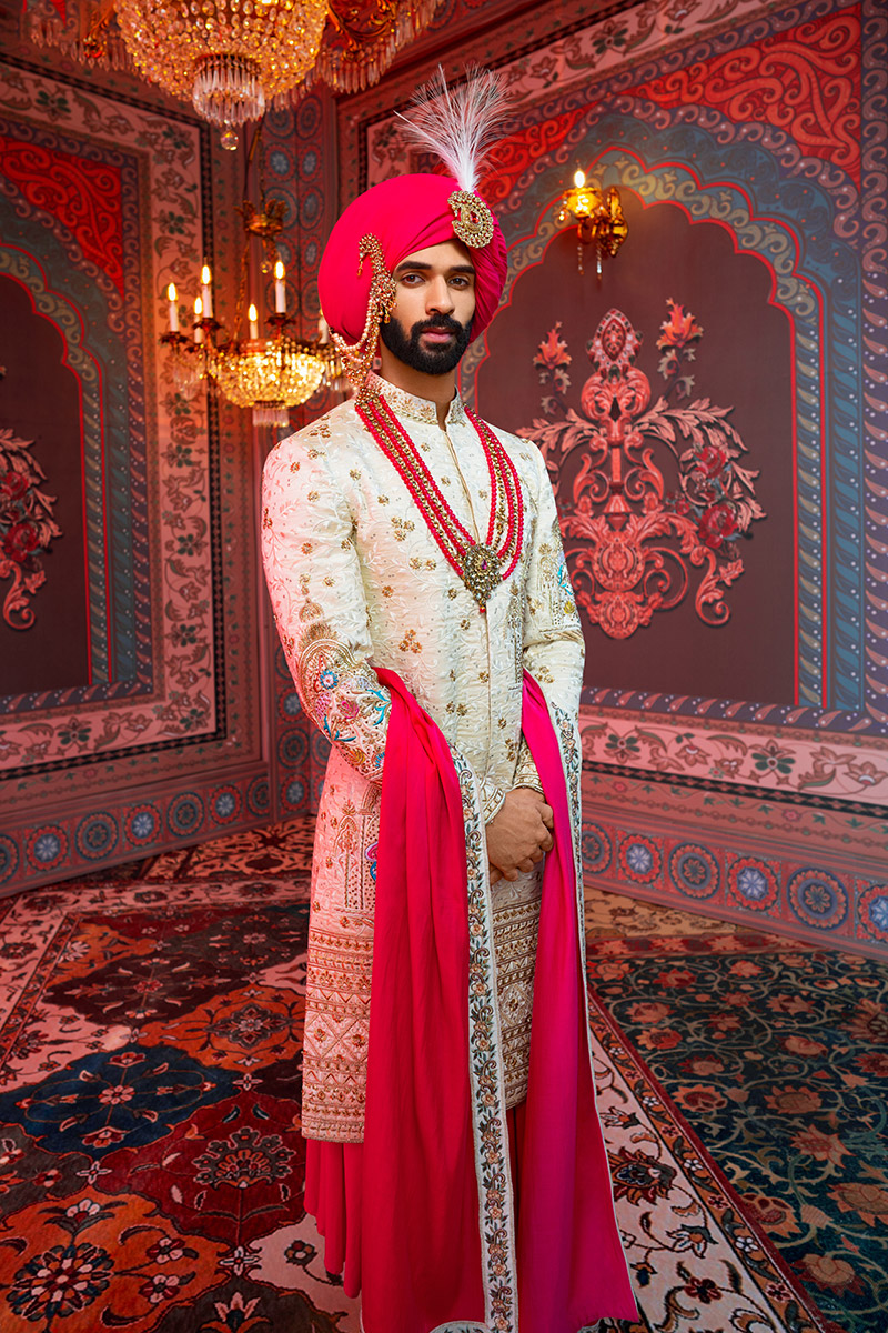 Wedding Sherwani for Indian Groom Bharat Reshma