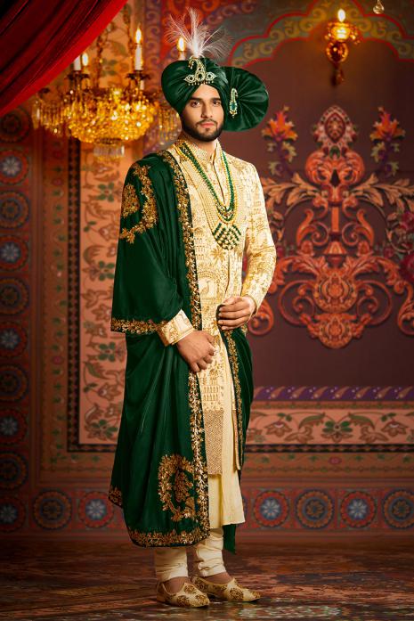 INTERICATE DABKA SHERWANI