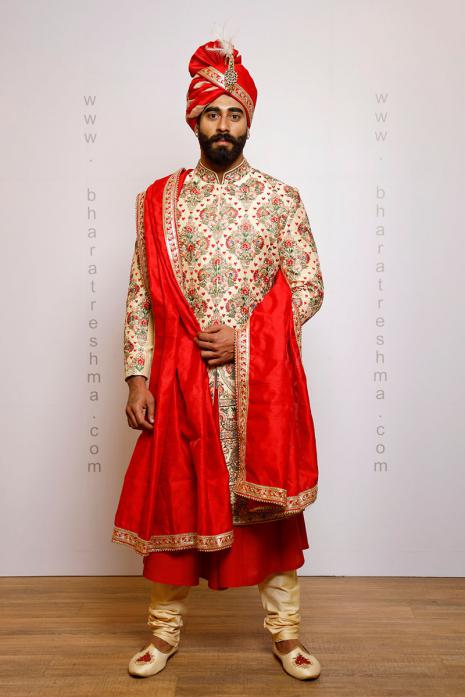 PEARL EMBROIDERY SHERWANI