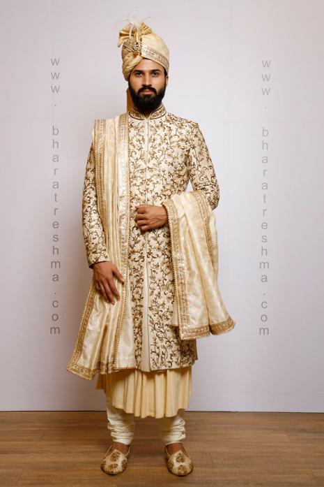 CUTDANA EMBROIDERY SHERWANI