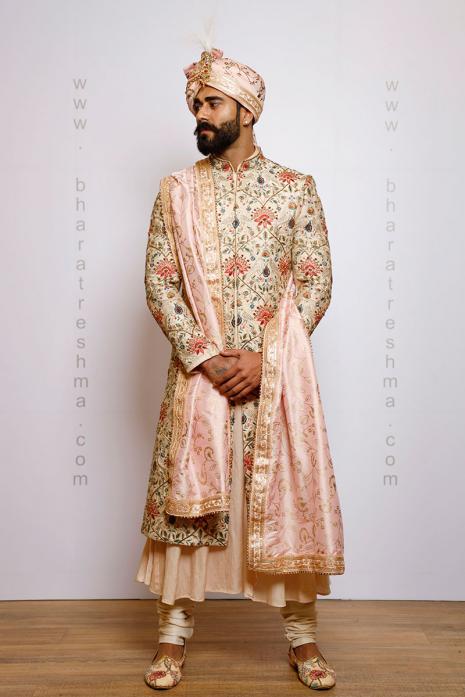 RAW SILK SHERWANI