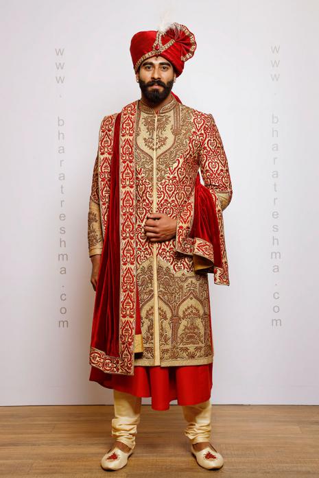 ZARDOZI & RESHAM WORK SHERWANI