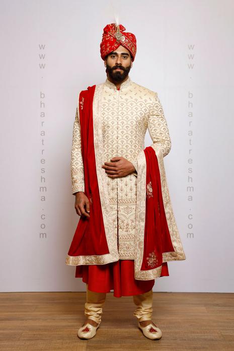 TUSSAR SILK SHERWANI