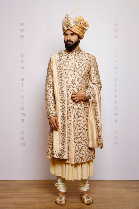 INTERICATE DABKA WORK SHERWANI